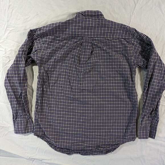 RALPH LAUREN BUTTON UP FRONT KID'S SZ MEDIUM 12/14 PURPLE LONG SLEEVE SHIRT BOYS - Picture 15 of 16